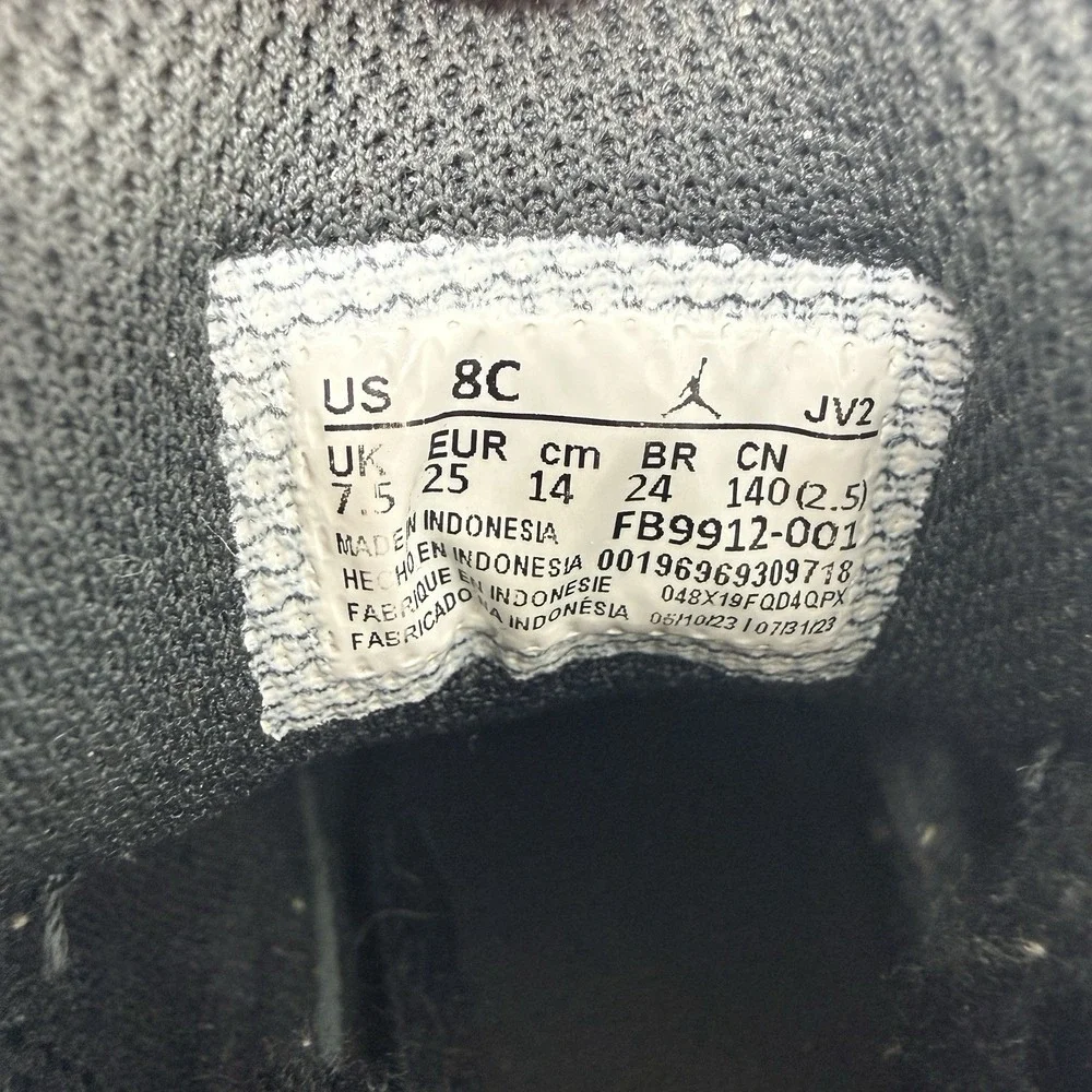 Nike Air Jordan 1 Mid Panda Elephant Toddler Shoes 8C Black White FB9912-001